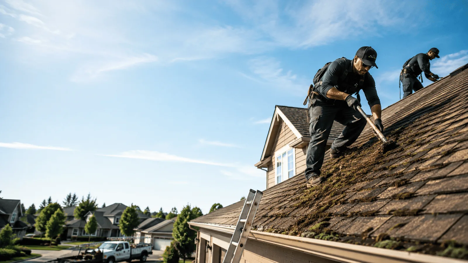 Roof Moss Removal in Hinckley, IL near me